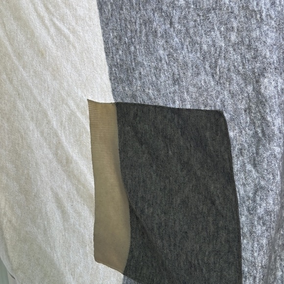 Club Monaco - open wrap cardigan - cream and light grey - Picture 4 of 8